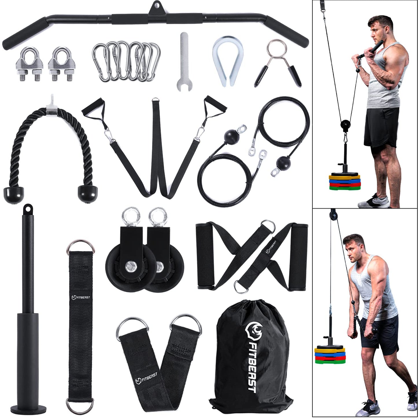 FitBeast Home Gym Pulley Kit